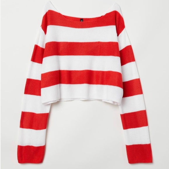 H& M wide- cut slightly boxy sweater in soft rib knit - Picture 4 of 6